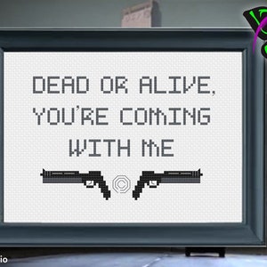 Dead Or Alive cross stitch pattern / Digital PDF