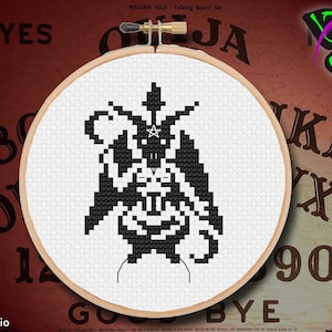 Baphomet satanic cross stitch pattern / Digital PDF