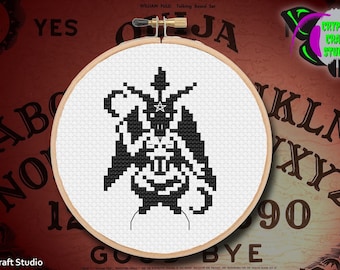 Baphomet satanic cross stitch pattern / Digital PDF