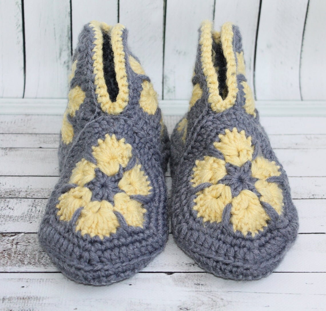 yellow slipper boots