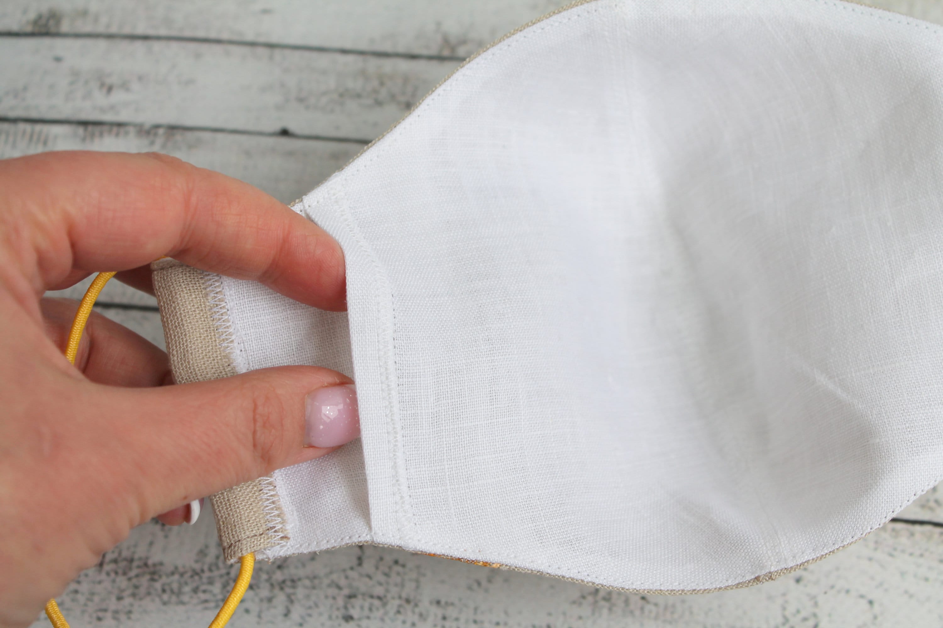 Linen Face Mask Bird Mask Hand Painted Sparrow Face Mask Etsy