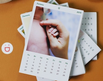 Imanes de calendario de cumpleaños personalizados, calendario minimalista, guardar los imanes de fecha, regalo de foto único, calendario magnético para nevera, calendario 2023