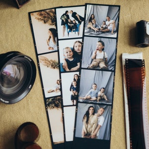 Custom Magnetic Film Strip with your Photos, Personalized Photo Booth Strip, Memory Photo Strip magnet, Small gift ideas, Save the date