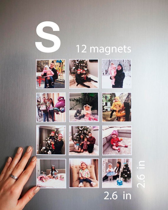 Save the Date Magnets, Custom Fridge Photo Magnet Set, Picture