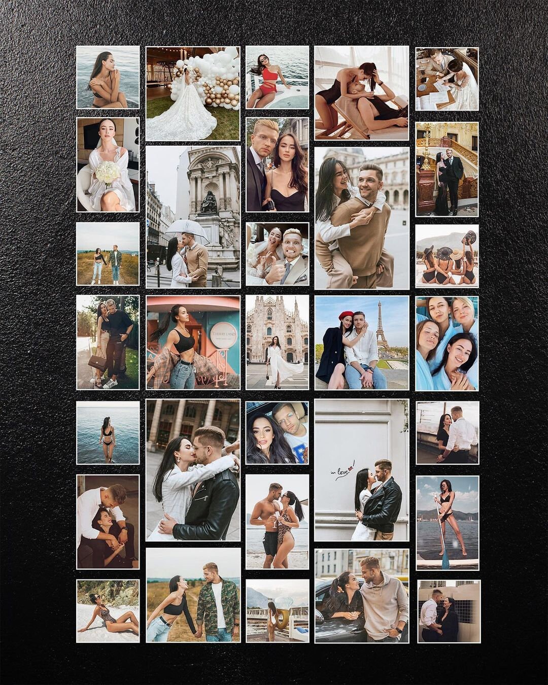 Custom Picture Magnets, Personalised Magnet Collage Set, Save the Date ...