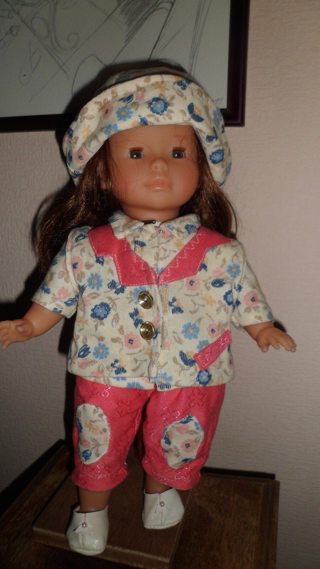 Poupée COROLLE 34 cm de 2001 Poupée chevelure rousse basket jupe en jean