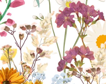 Inserto Kindle de flores prensadas 5x7 / Accesorio Kindle de flores silvestres con estilo rústico vintage / Paperwhite de 12.ª generación / Regalo estético floral para amantes de los libros