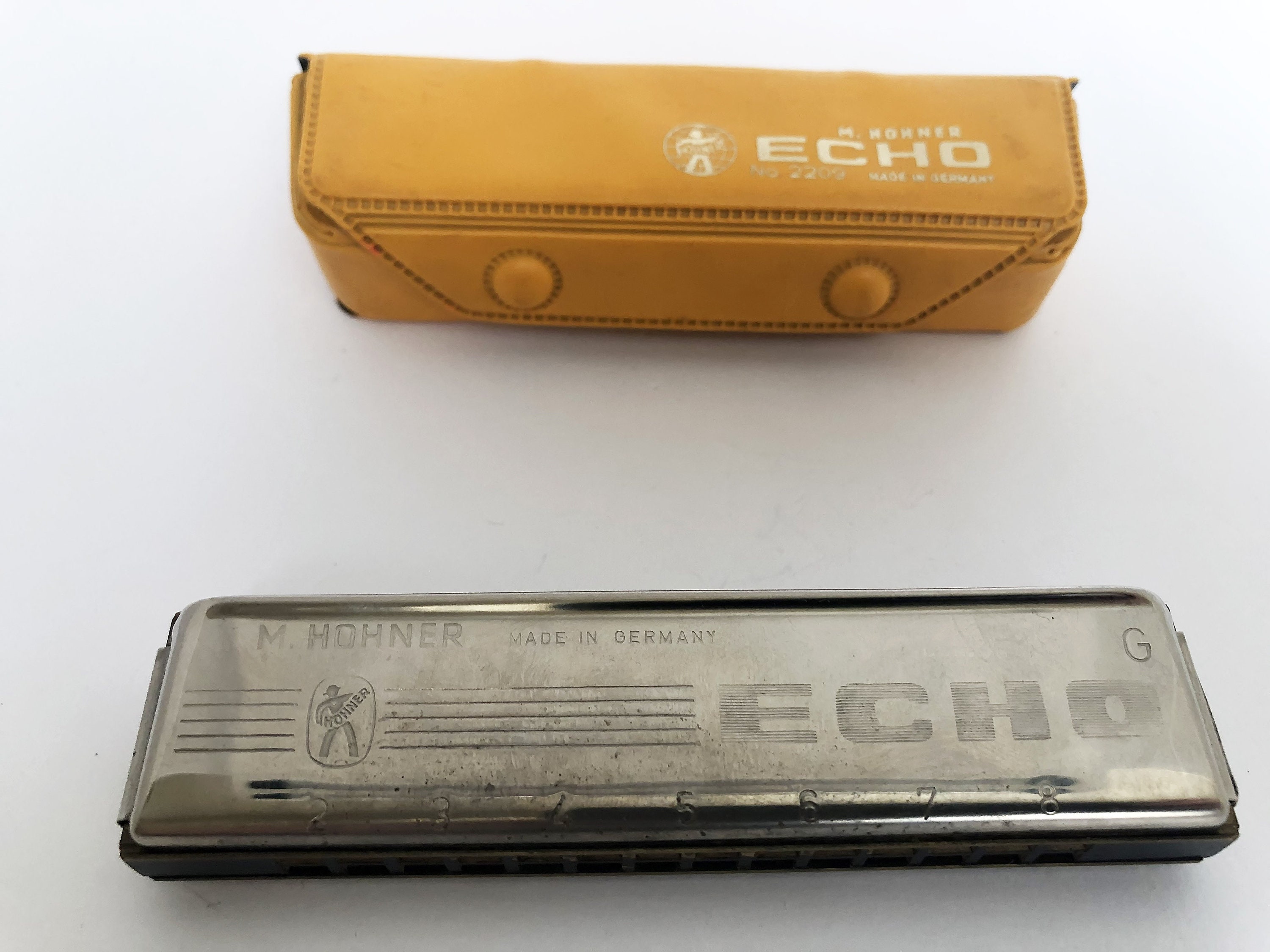 German M. Hohner Echo Harmonica No.2209 With Case Etsy