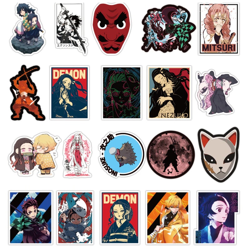 100 pcs Cute Anime Sticker Pack Stickers for Laptop Bike 100 pcs Cute Anime Sticker Pack Stickers for Laptop Bike