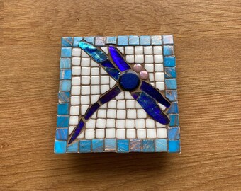 Dragonfly Mosaic Coaster