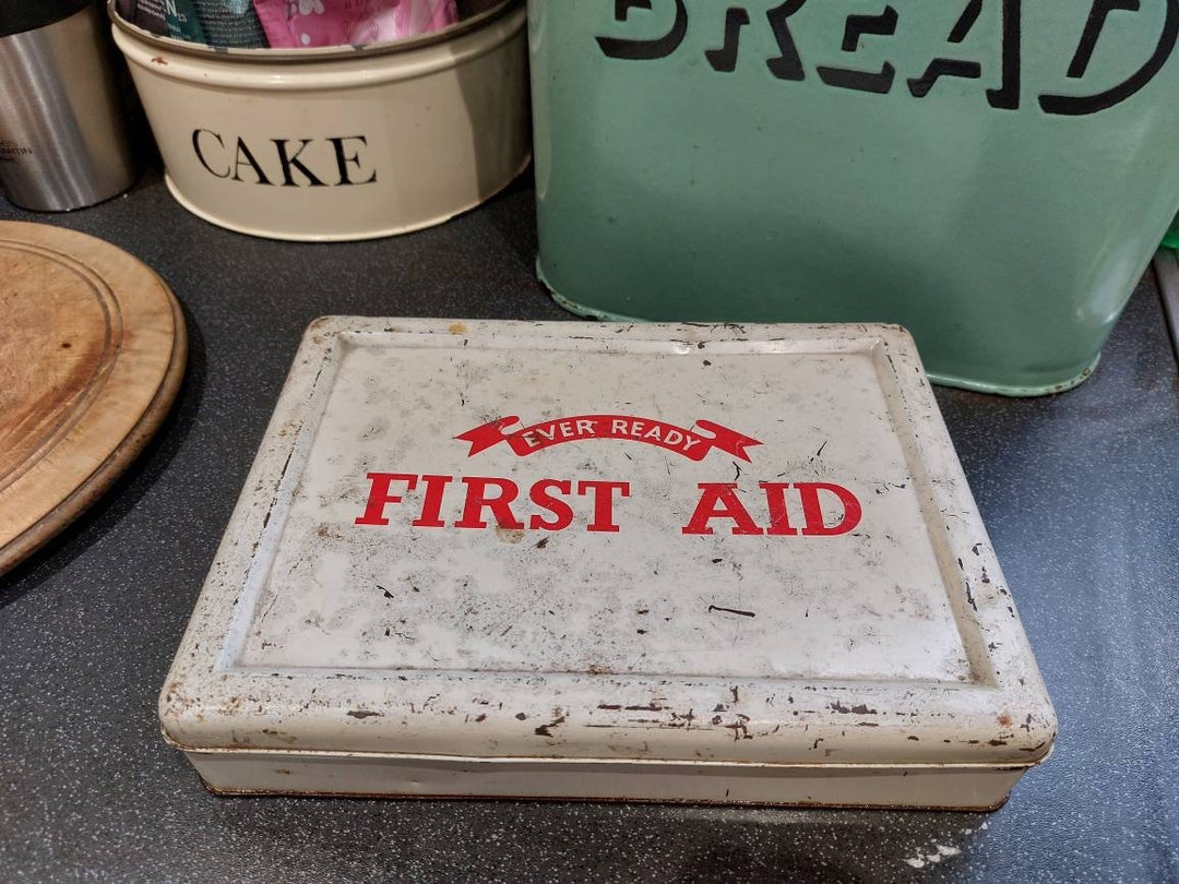 Vintage Ever Ready First Aid Kit Tin. Collectable Vintage Etsy