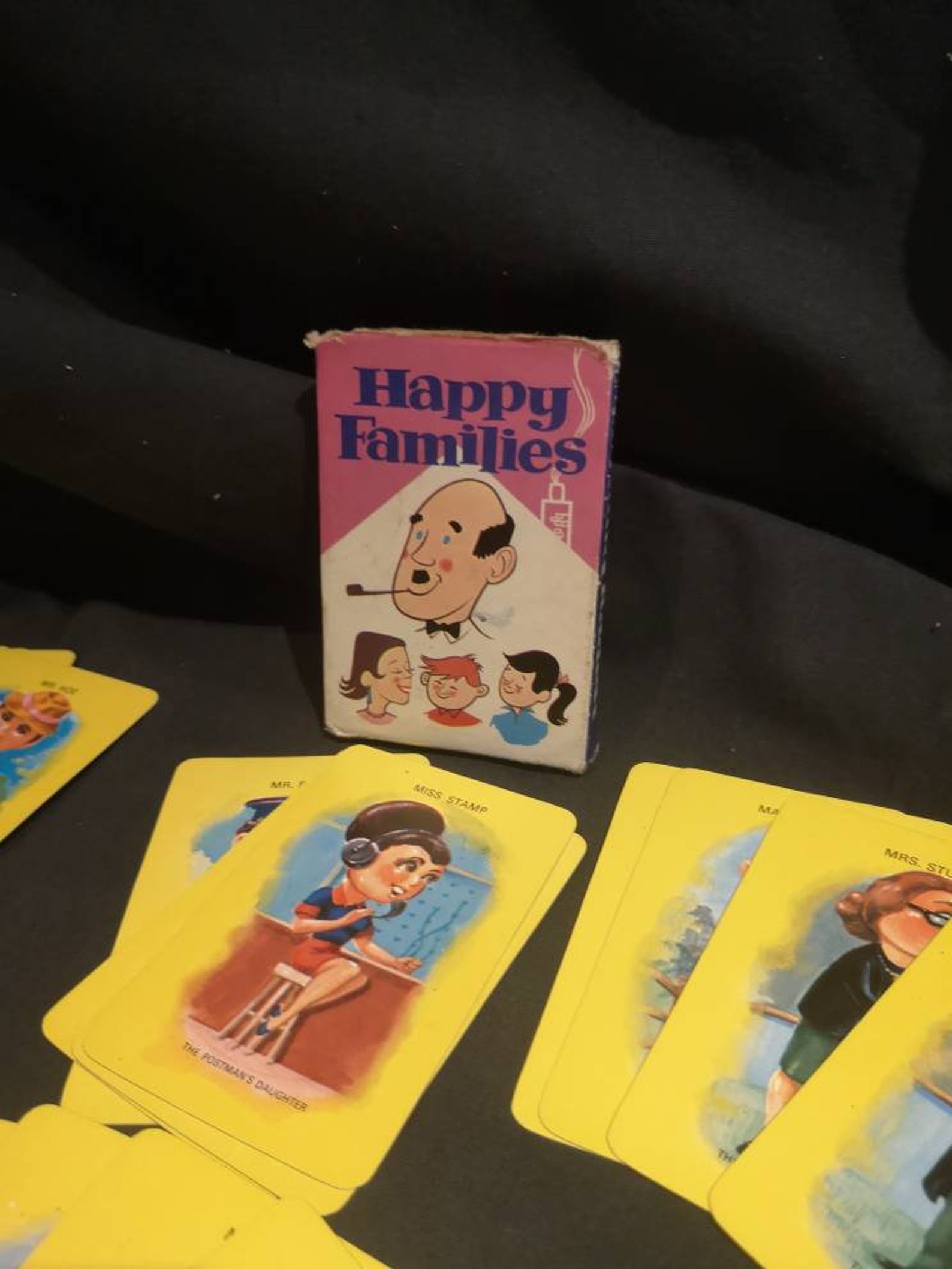 Vintage Happy Families card game. Vintage Cards. Vintage Etsy