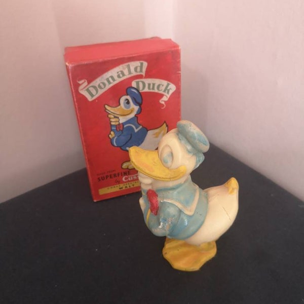 savon de canard Donald vintage des années 1950. Souvenirs Disney à collectionner. Cussons Walt Disney Savon sous licence. Disneyana dans la boîte originale.