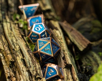 Kobold Metal Dice - Burnished Blue