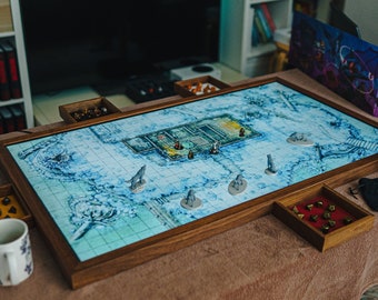 The Dungeon Display - A Portable RPG Gaming Board (4K UHD 43" TV Included)