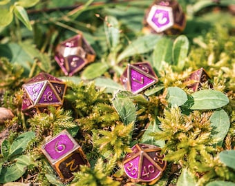 Kobold Metal Dice - Burnished Purple