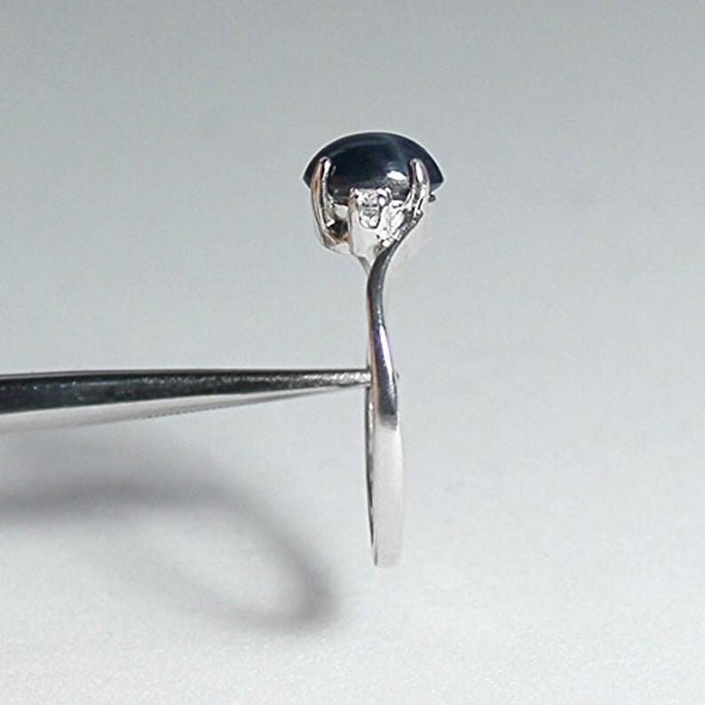 Weddings Landy Star Sapphire Ring Oval Cut 6 Star Ring Silver Ring For Women Blue Star Sapphire Ring,925 Sterling Silver Engagement Ring