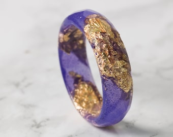 Alternative Engagement Ring - Thin Resin Ring - Resin Jewelry - Resin Ring for Woman - Statement Ring - Unique engagement Ring