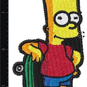【The Simpsons】バート・シンプソン サスペンダー【ザ・シンプソンズ】 バート・シンプソン、ザ・シンプソンズ - クロスステッチ