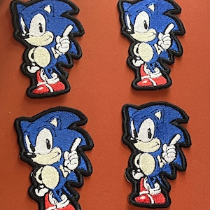 sonic iron on patch