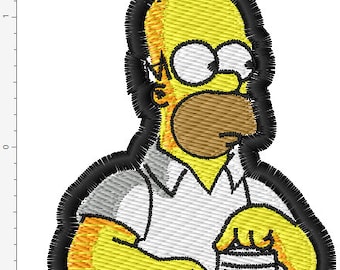 ホーマー・シンプソン、シンプソンズの刺繍デザイン #2 - Etsy 日本