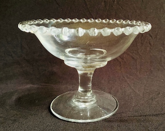 Rare Large Candlewick Clear Compote by Rare Large Candlewick Clear Compote by