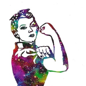 Rosie the Riveter decal, Rosie the Riveter bumper sticker, Rosie the Riveter, Feminist decal, feminist stuff, feminism stuff