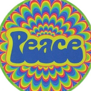 Hippie stuff, Peace sticker, hippie sticker, hippie stickers, sticker deals, psychedelic sticker