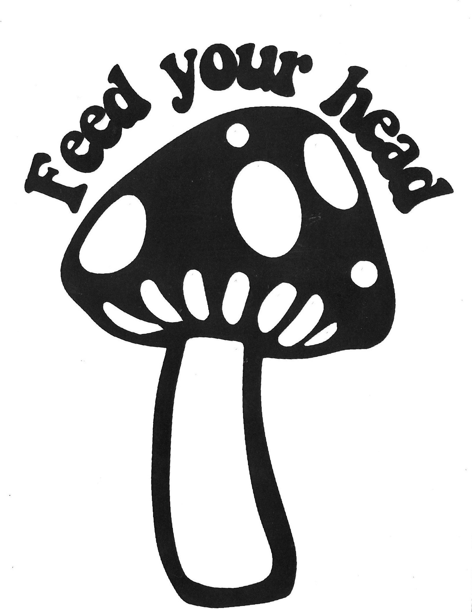 Hippie Decal Mushroom Decal Feed Your Head Decal Shrooms Etsy