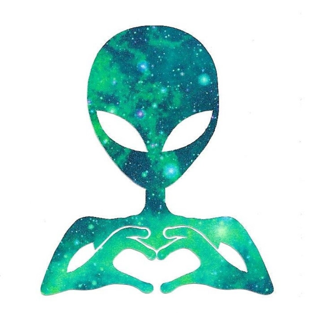 Alien Decal, Alien Decals, Love Alien, Love Decal, Love Alien Decal