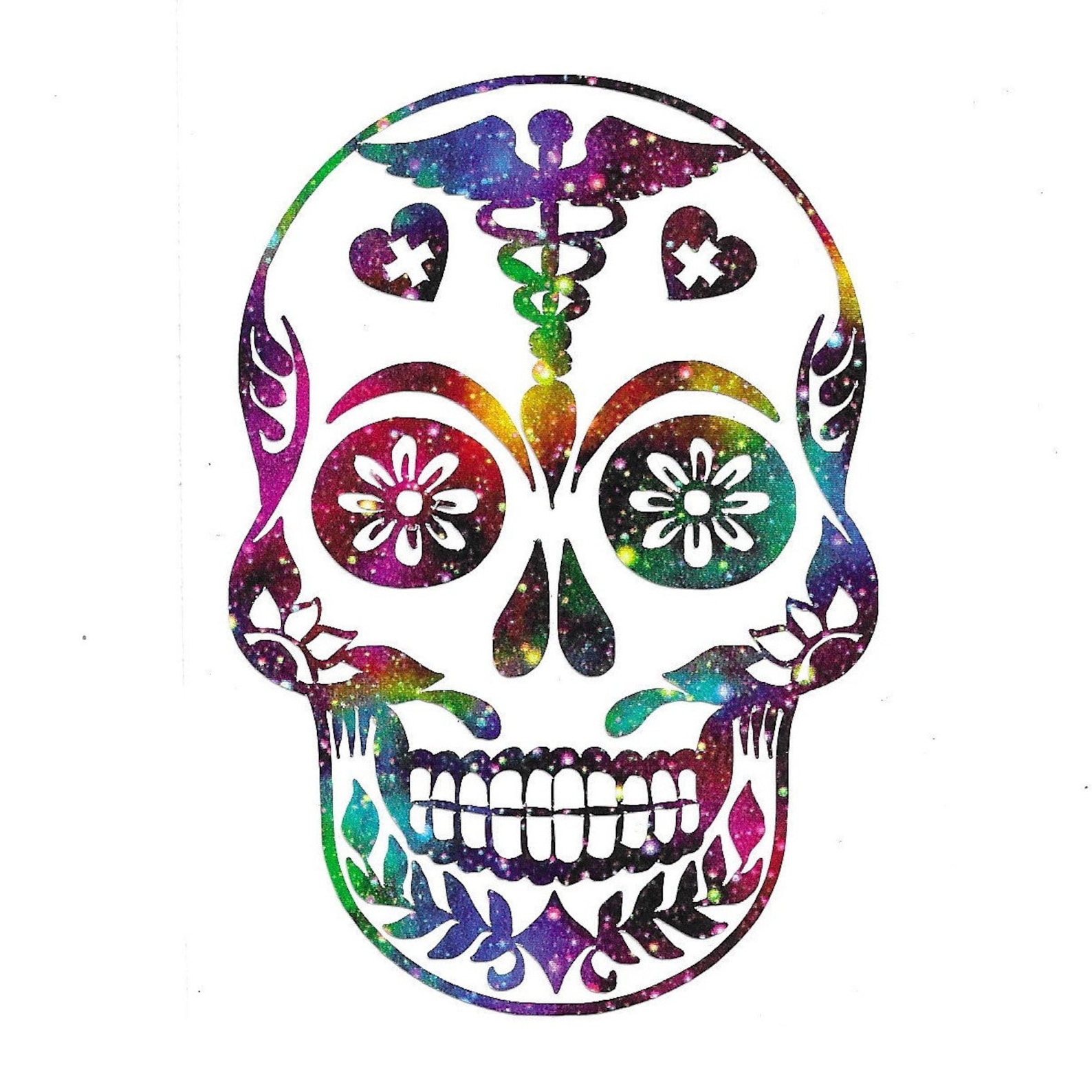 Nurse Decal Dia De Los Muertos Decal Sugar Skull Decal Etsy