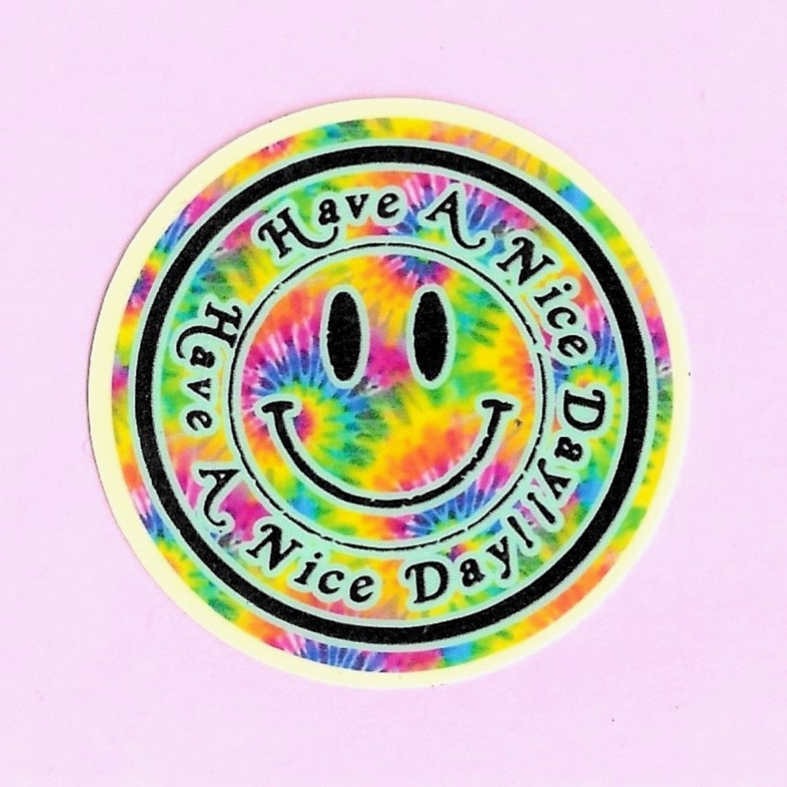 Smiley Face Sticker Have a Nice Day Sticker Smiley Face - Etsy