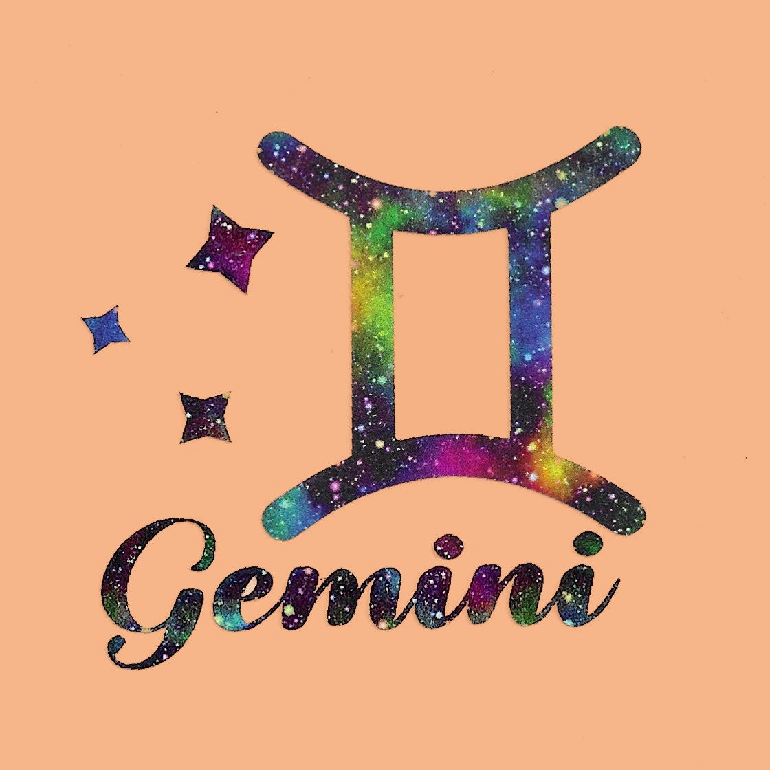 Gemini Astrology Decal: Zodiac Sign Sticker - Etsy