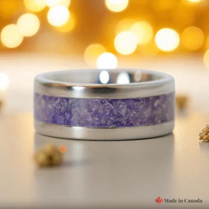 Custom Single Inlay Ring – Choose Core & Up to 3 Stones | Personalized Men’s Ring Handmade Canada