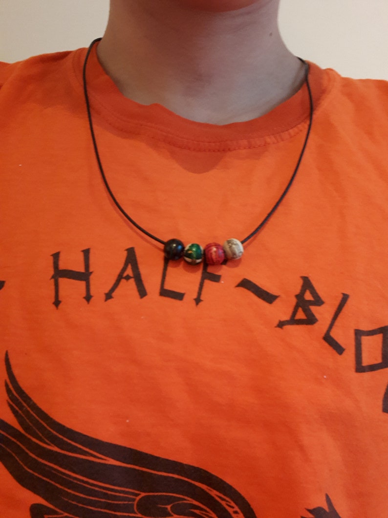 Percy Jackson Camp Halfblood bead necklace Etsy