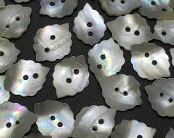 50個入り天然マザーオブパール縫製ボタン、17mm2穴アンティークボタン、MOPボタン、宝石縫製ボタン