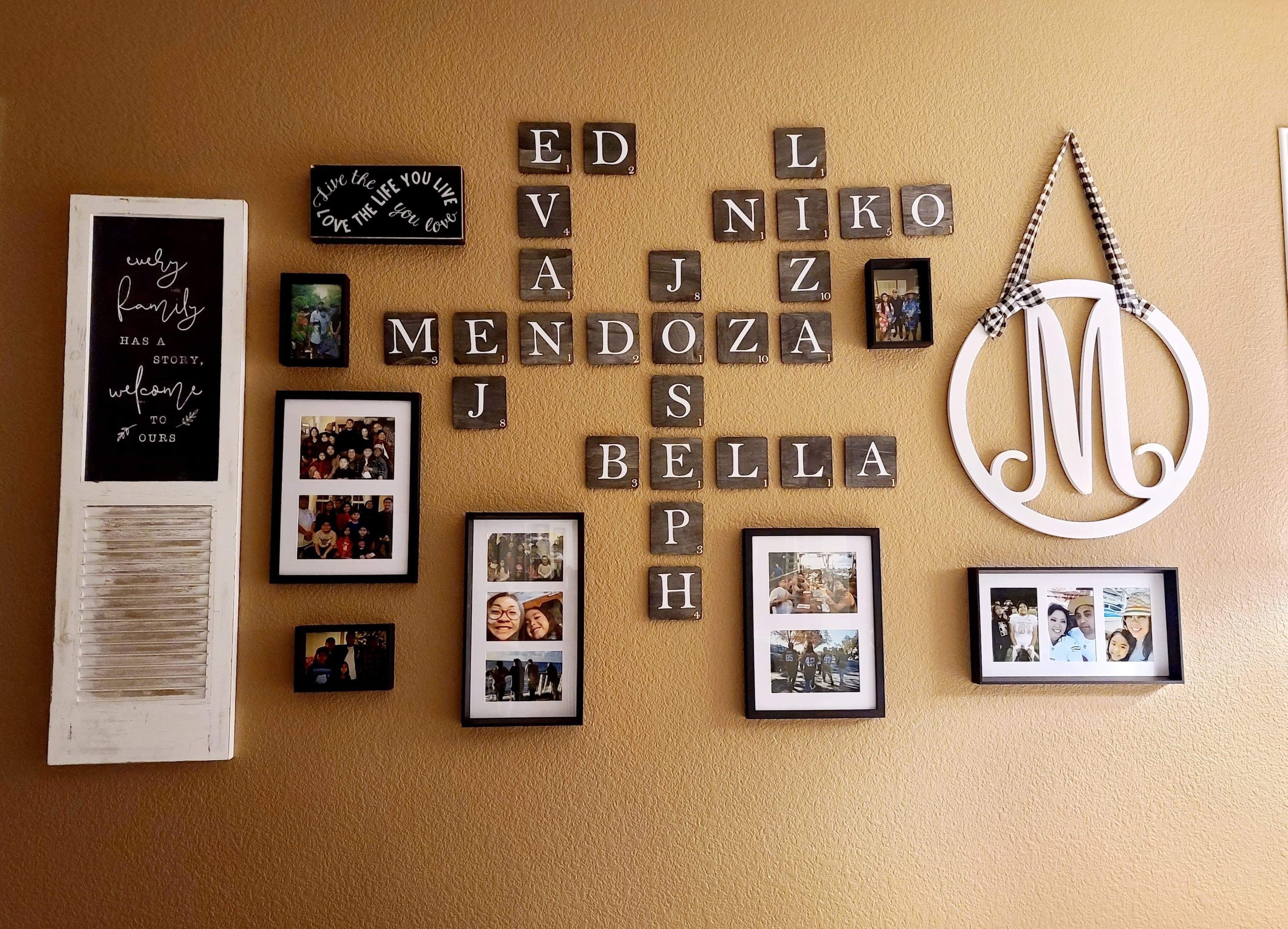 Personalized Scrabble Wall Tiles Etsy