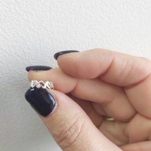 Punho de orelha de coração de prata esterlina, punho de orelha de prata esterlina, sem piercing, punho de orelha delicado, punho de orelha de prata esterlina minimalista, punho de coração