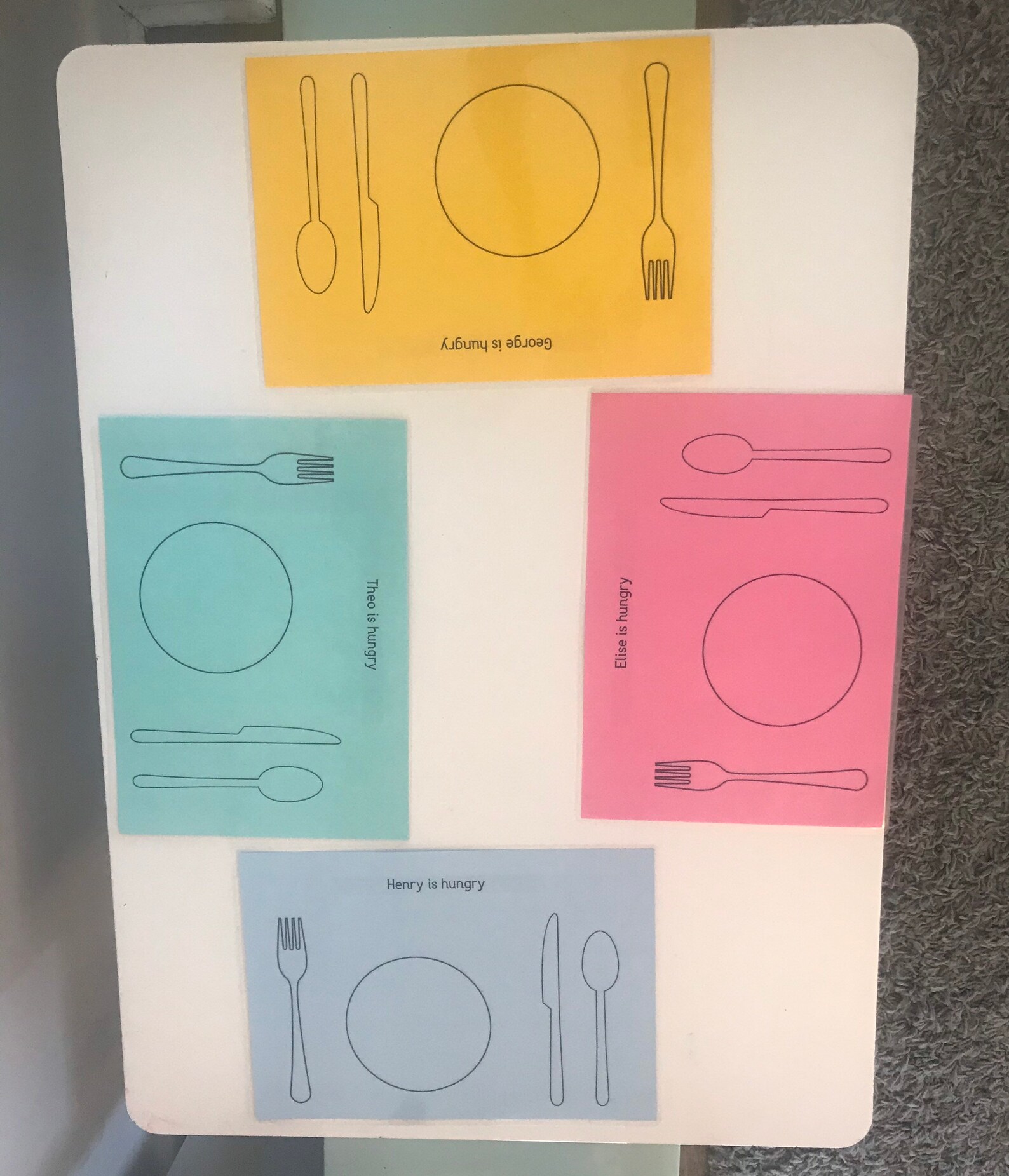 Placemats setting table Montessori activity game gift Etsy