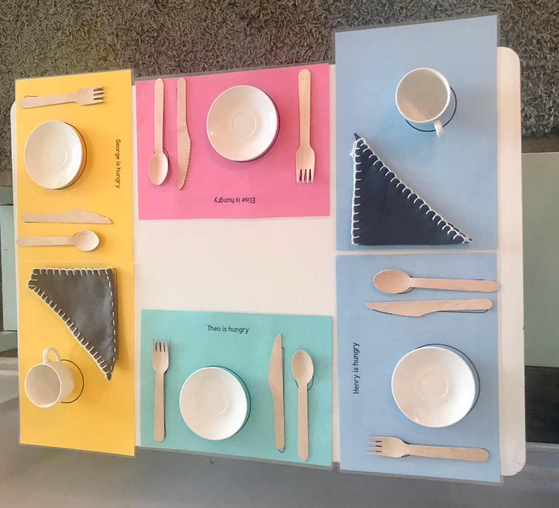 Placemats setting table Montessori activity game gift Etsy
