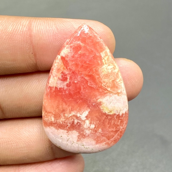 Rhodochrosite Cabochon, Natural Rhodochrosite Gemstone, Handmade