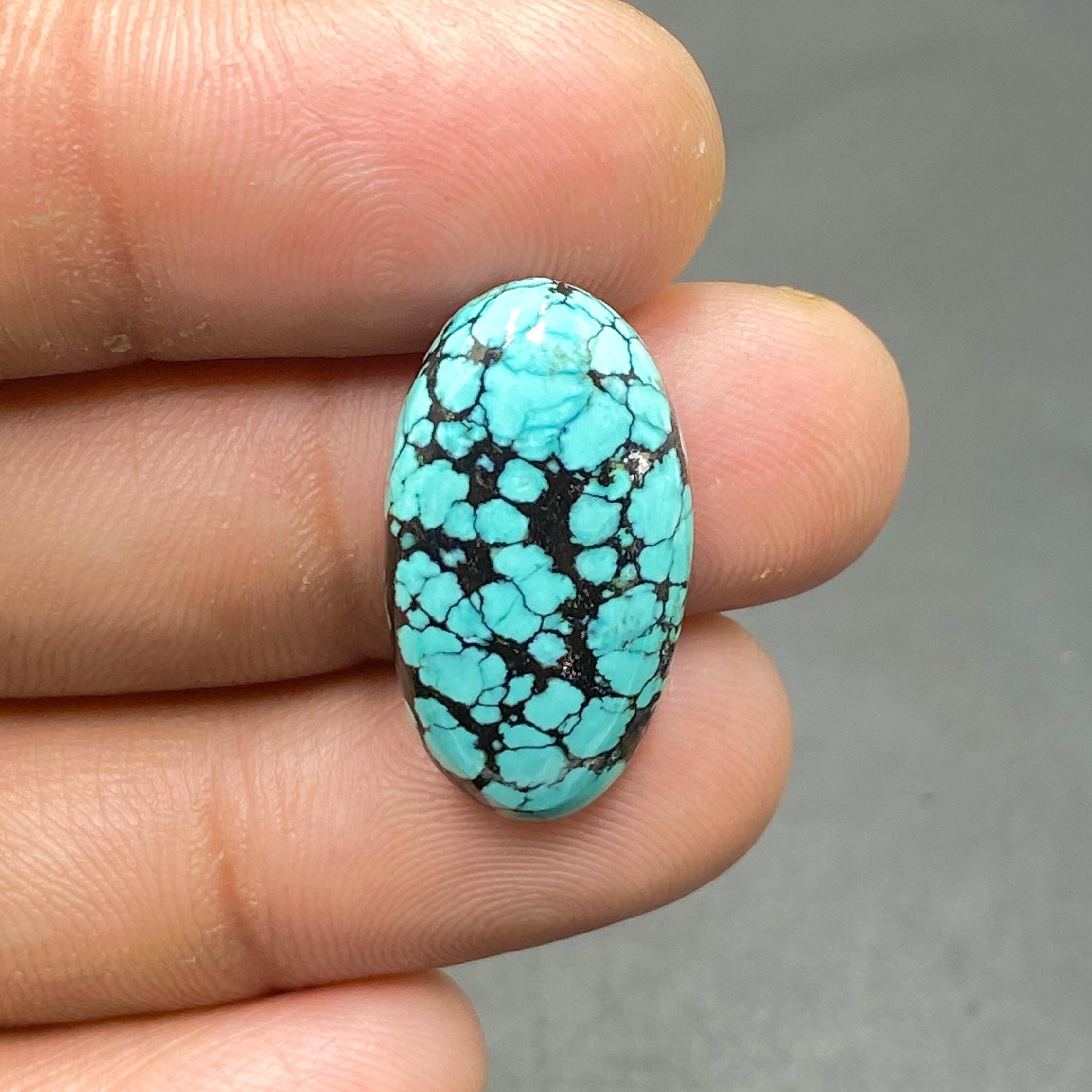 High Quality Tibetan Turquoise Gemstone, Spider Webs Turquoise