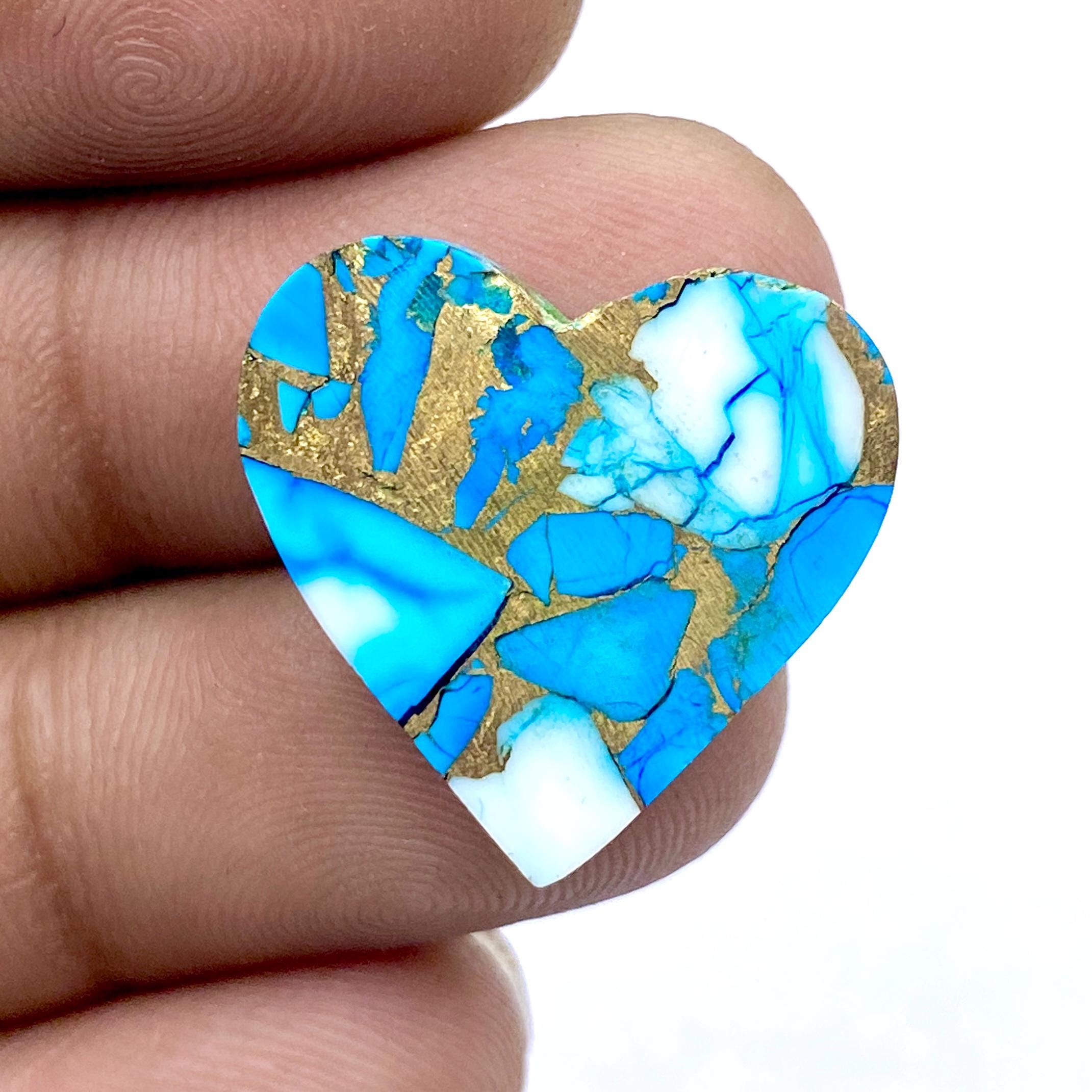 サイの季節('12イラク/トルコ)　Blu-ray　ブルーレイ Ice Blue Dahlia Composite Turquoise, Kingman Turquoise, Handmade