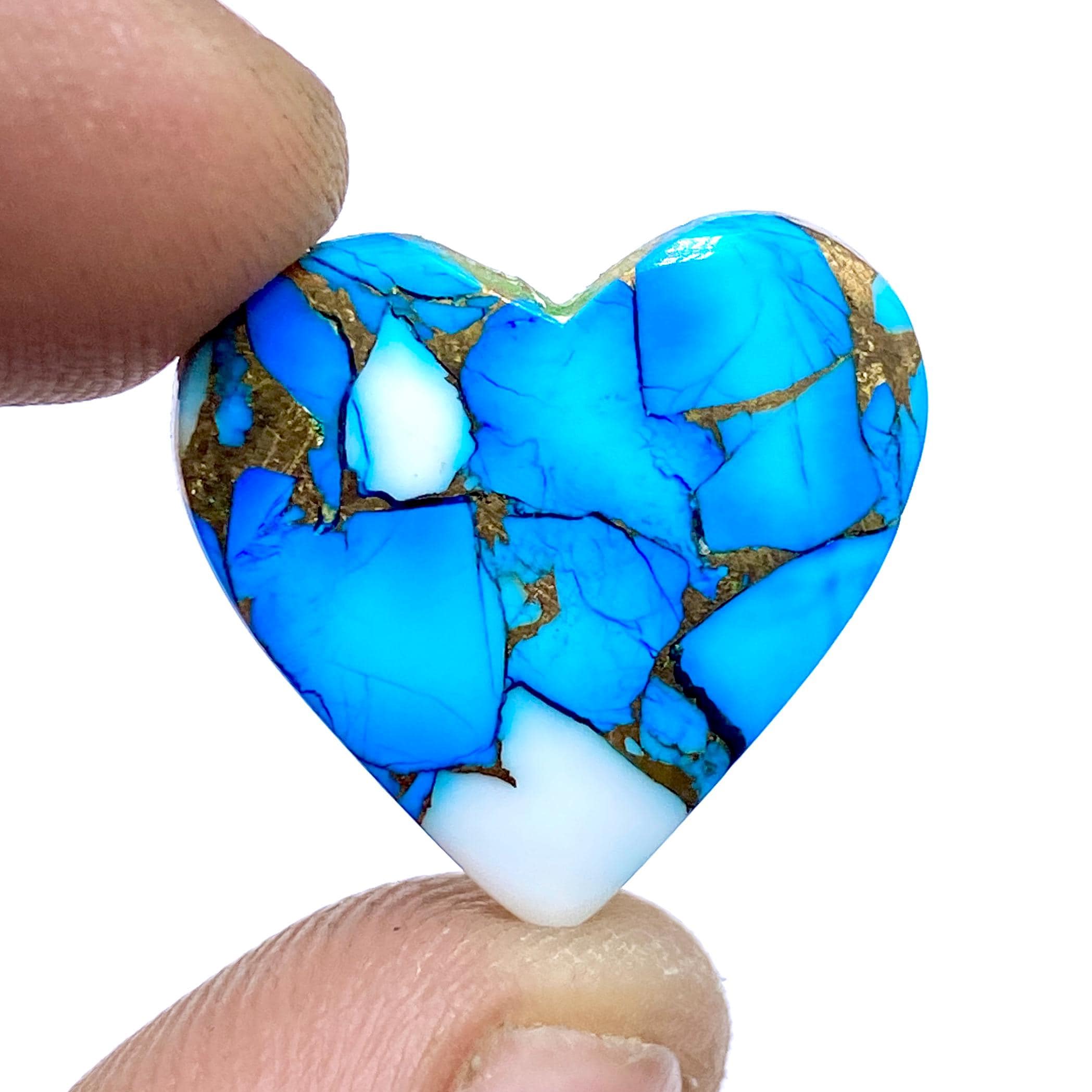 サイの季節('12イラク/トルコ)　Blu-ray　ブルーレイ Ice Blue Dahlia Composite Turquoise, Kingman Turquoise, Handmade