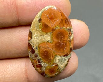 100% Natural Peanut Obsidian Gemstone, Mexican Peanut Obsidian Cabochon, Handmade Loose Gemstone, 34x22x5mm, 30Ct