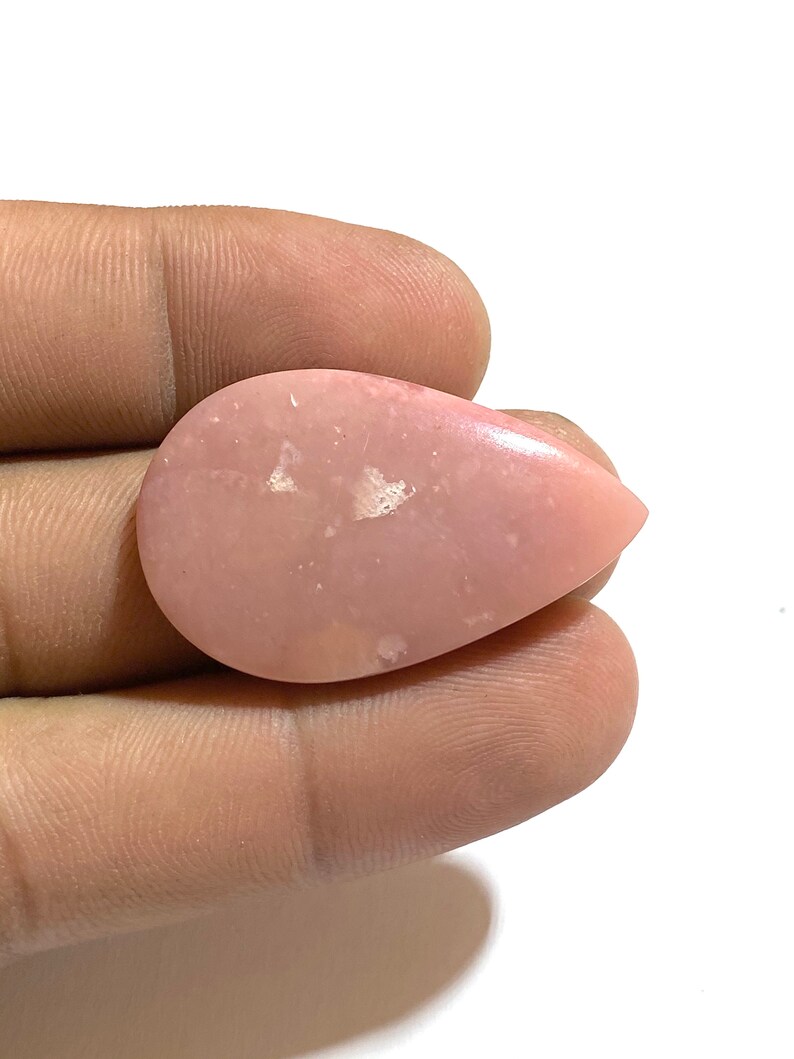 Necklace /& Earing 38x23x5mm Approx 30Ct Peruvian Pink Opal Cabochon Gemstone Beautiful Natural Healing Stone Use For Pendant