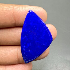Beautiful Lapis Lazuli Cabochon, Lapis Lazuli Gemstone, Triangle Shape Gemstone, Handmade Loose Gemstone, 43x25x4mm, 36Ct