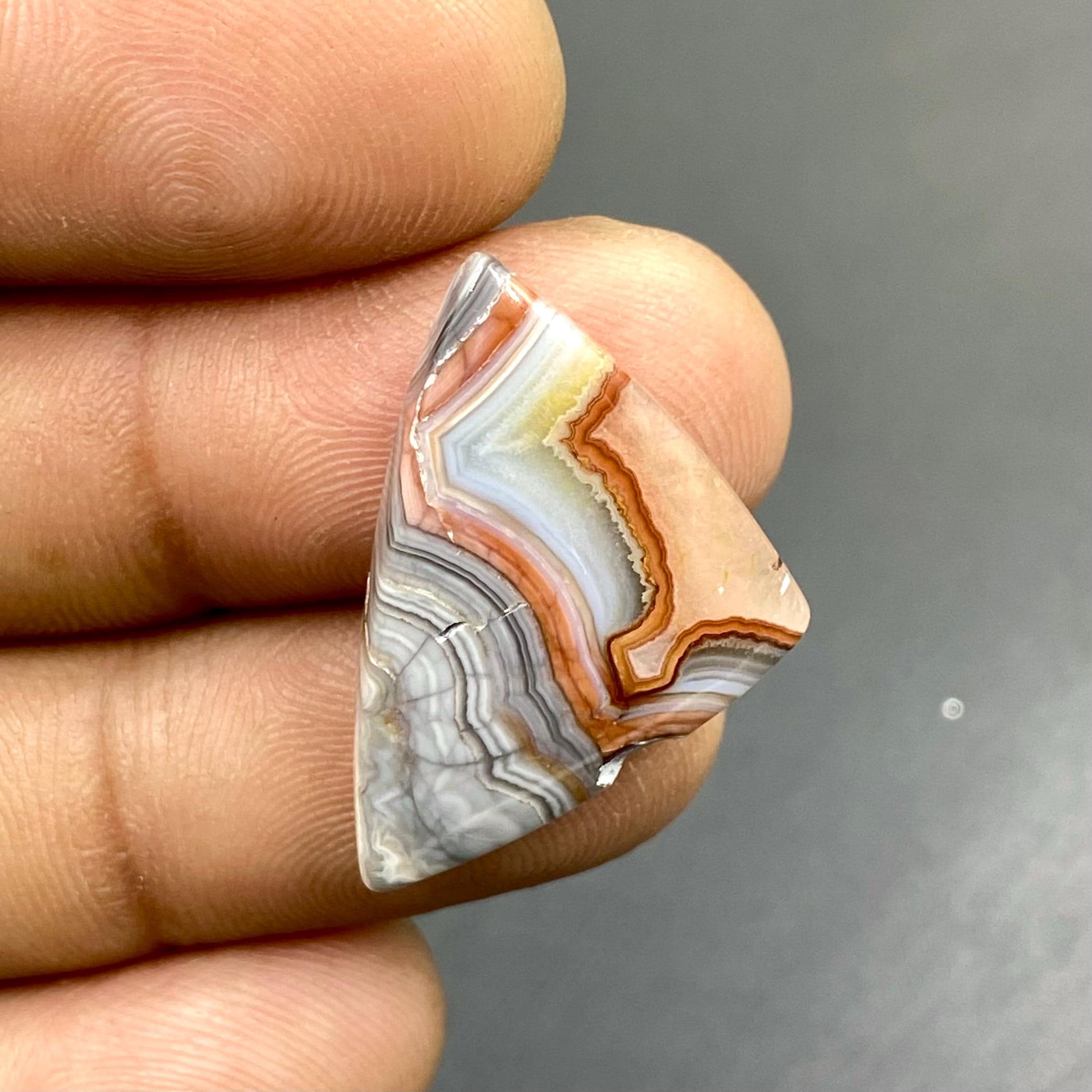 Natural Crazy Lace Agate Cabochon, Mexican Crazy Lace Agate