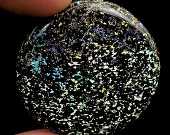 Top Quality Leopard Opal, Fire Opal, Mexican Leopard Opal, AAA+ Grade Opal Stone, Opal Loose Gemstone, Round Shape Opal, 32x32x6mm, 50Ct