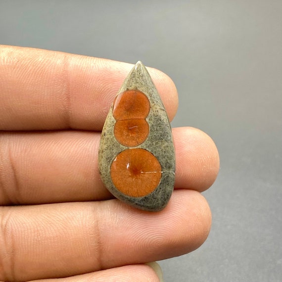 100% Natural Peanut Obsidian Cabochon, Peanut Obsidian Gemstone, Tumbled Shape Stone, Handmade Gemstone, 33x17x6mm, 20Ct